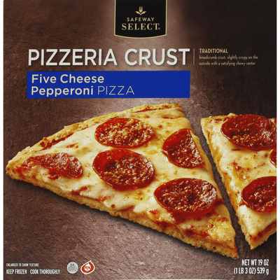 Signature Kitchens Pizza, Pizzeria Crust, Five Cheese Pepperoni
