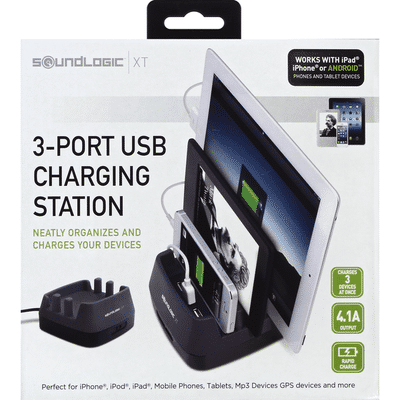 SoundLogic Charging Station, 3-Port USB