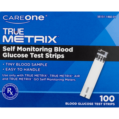 CareOne Blood Glucose Test Strips, Self Monitoring