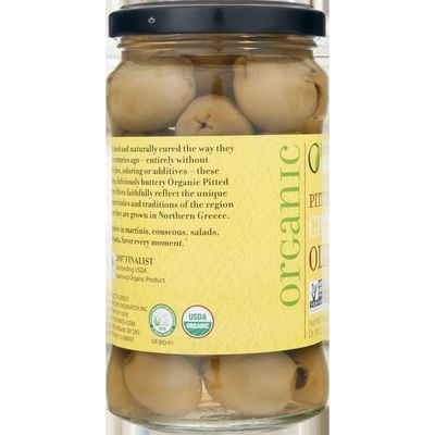 Divina Olives, Organic, Green, Pitted