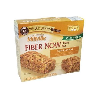 Millville Oats & Caramel Fiber Now Chewy Bars