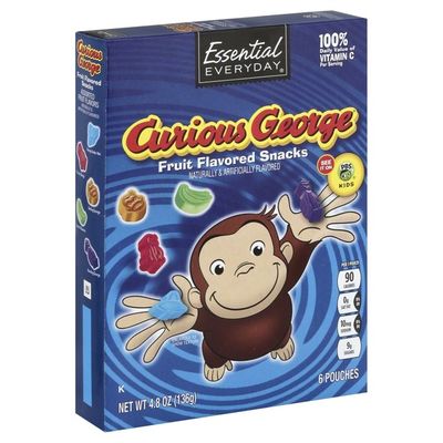Essential Everyday Fruit Flavored Snacks, Curious George