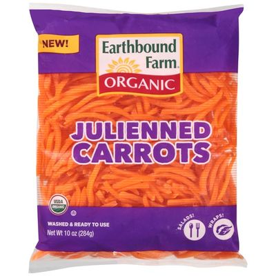 Earthbound Farm Organic Julienned Carrots 10 Oz Bag Instacart