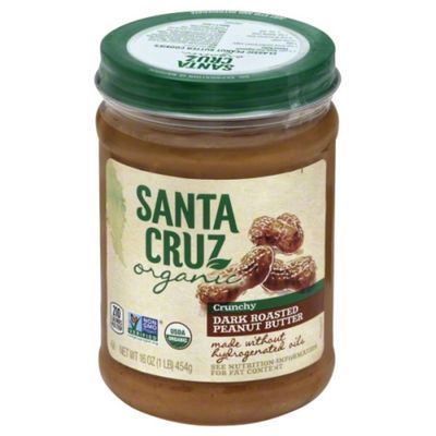 Santa Cruz Peanut Butter, Dark Roasted, Crunchy