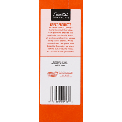 Essential Everyday Straws, Flexible, Colorful Stripes, Plastic