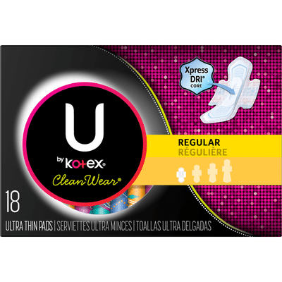 U By Kotex Cleanwear Ultra Thin Pads With Wings 16 Each Delivery Or Pickup Near Me Instacart