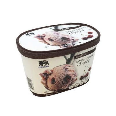 Food Lion Ice Cream Sweet Black Cherry 48 Oz Instacart