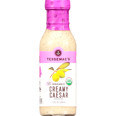 Tessemae's All Natural Dressing, Organic, Creamy Caesar