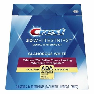 Crest 3Dwhitestrips Glamorous White At-Home Teeth Whitening Kit