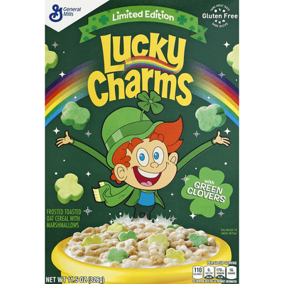 Lucky Charms Cereal, with Green Clovers (11.5 oz) - Instacart