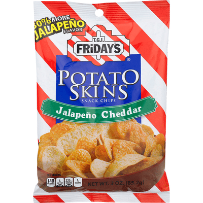 Tgi Fridays Snack Chips Jalapeno Cheddar Potato Skins 3 Oz Instacart