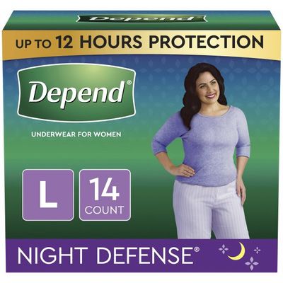 Depend Incontinence Underwear for Women, Overnight