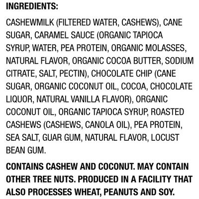 So Delicious Dairy Free Salted Caramel Cluster Cashew Milk Frozen Dessert