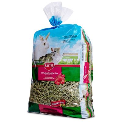 Kaytee All Natural Timothy Hay With Cranberry For Rabbits & Small Animals