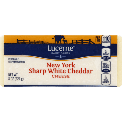 Lucerne Cheese, New York Sharp White Cheddar