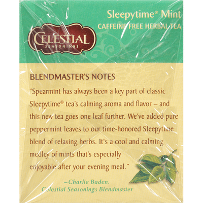 Celestial Seasonings Sleepytime Mint Caffeine Free Herbal Tea Bags