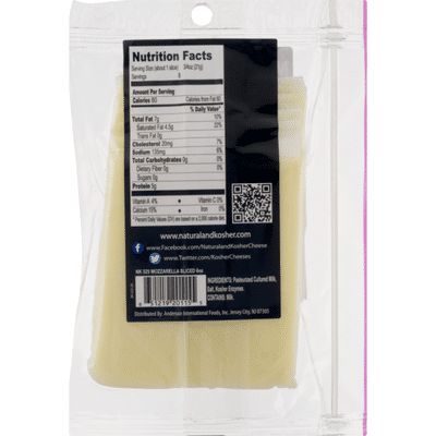 Natural And Kosher Mozzarella Cheese