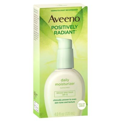 Aveeno Positively Radiant Daily Moisturizer With Broad Spectrum SPF 15