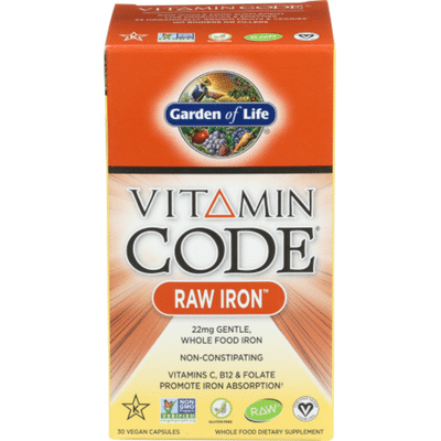 Garden of Life Raw Iron Whole Food Dietary Supplement