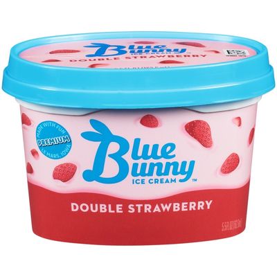 Blue Bunny Double Strawberry