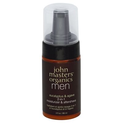 John Masters Organics Moisturizer & Aftershave, 2-in-1, Eucalyptus & Agave