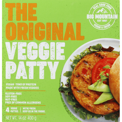 Big Mountain Foods Veggie Patty, the Original