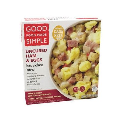 Good Food Made Simple Uncured Ham & Eggs Breakfast Bowl