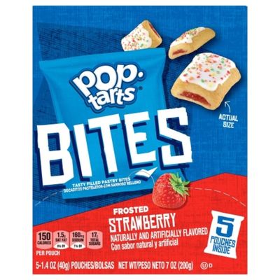 Kellogg's Pop-Tarts Baked Pastry Bites, Frosted Strawberry, Kids Snacks