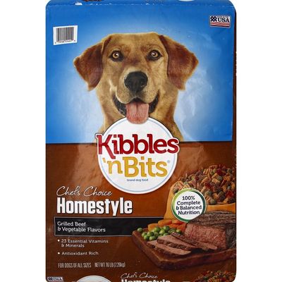Kibbles 'n Bits Dog Food, Homestyle, Grilled Beef & Vegetable Flavors
