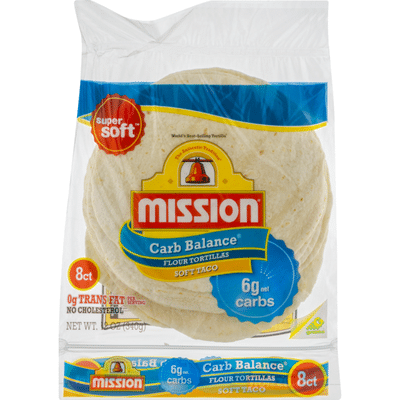Mission Carb Balance Soft Taco Flour Tortillas
