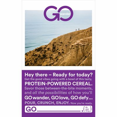 Kashi GO Breakfast Cereal, Vegan Protein, Fiber Cereal, Toasted Berry Crisp