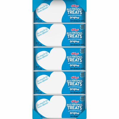 Kellogg's Rice Krispies Treats Large Marshmallow Snack Bars, Kids Snacks, School Lunch, Original