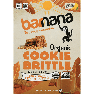 barnana Cookie Brittle, Organic, Extra Creamy Peanut Butter