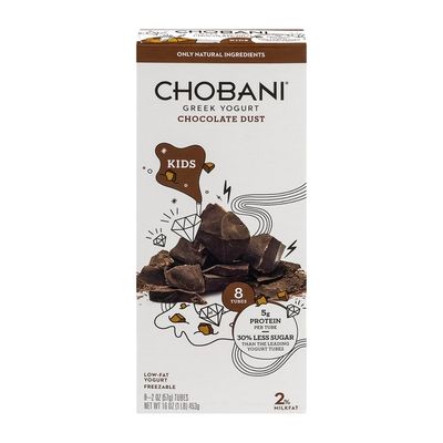 Chobani Kids Greek Yogurt Tubes Chocolate Dust - 8 CT