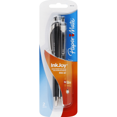 Paper Mate Retractable Pens, Medium Point (1.0 mm), Black Ink