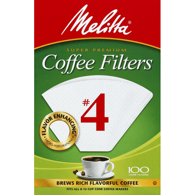 Melitta Super Premium White Cone Coffee Filters