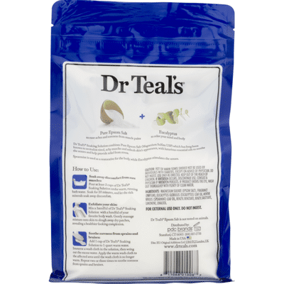 Dr. Teal's Pure Epsom Salt Soaking Solution With Eucalyptus & Spearmint