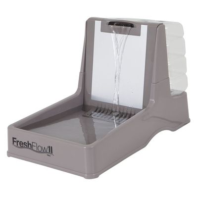 Petmate Bronze Reflection Pond Fresh Flow Pet Fountain 110 Oz.