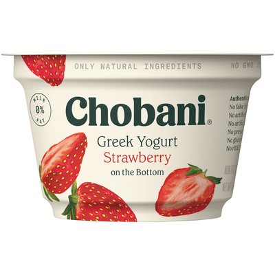 Chobani Strawberry on the Bottom Non-Fat Greek Yogurt