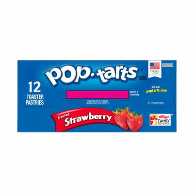 Kellogg's Pop-Tarts Toaster Pastries, Breakfast Foods, Baked in the USA, Frosted Strawberry