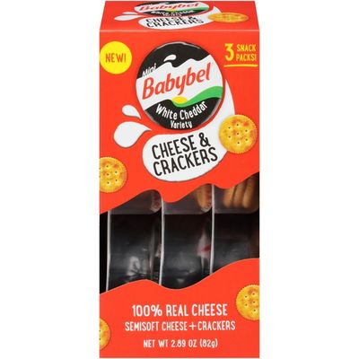 Mini Babybel White Cheddar Variety Cheese & Crackers