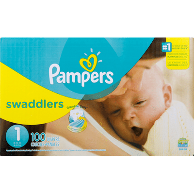 Pampers Swaddlers Size 1 Newborn Diapers