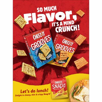 Cheez-It Cheese Crackers, Baked Snack Crackers, Office and Kids Snacks, Cheddar Jack