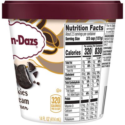 Haagen Dazs Haagen Dazs Cookies Cream Ice Cream 1 Pt Delivery Or Pickup Near Me Instacart