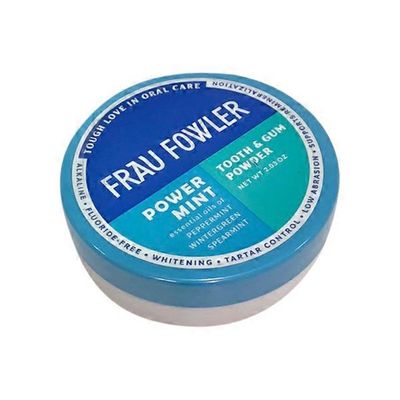 Frau Fowler Tooth & Gum Powder, Power Mint