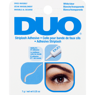 DUO Striplash Adhesive, White/Clear