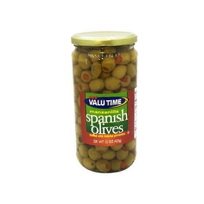 Valu Time Manzanilla Stuffed Spanish Olives
