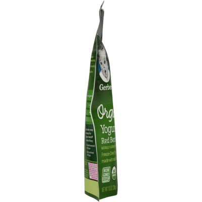 Gerber Organic Freeze-Dried Yogurt & Fruit Snacks, Red Berries