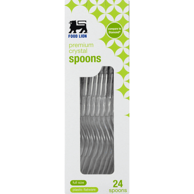 Food Lion Spoons, Premium Crystal, Box