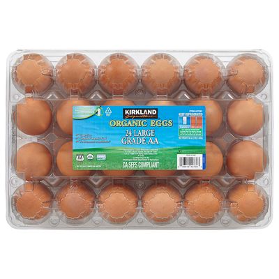 Kirkland Signature Organic Brown Eggs USDA Large Grade AA